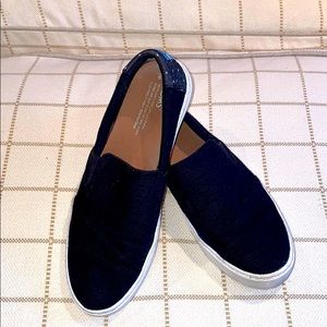 Toms sneakers navy blue size 9 women’s